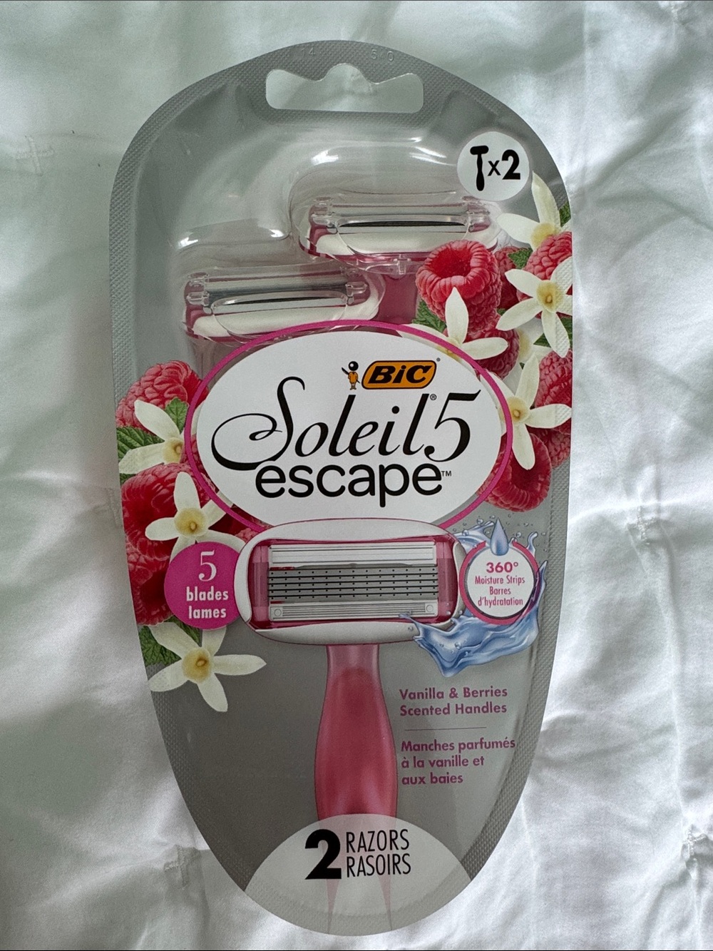 BIC Soleil5 Escape Women’s Razor - Pink (2 Pack)